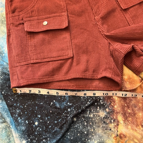 Indigo Rising Surf Corduroy Retro Cargo Beach Skateboard OP Shorts NWOT - Picture 7 of 10